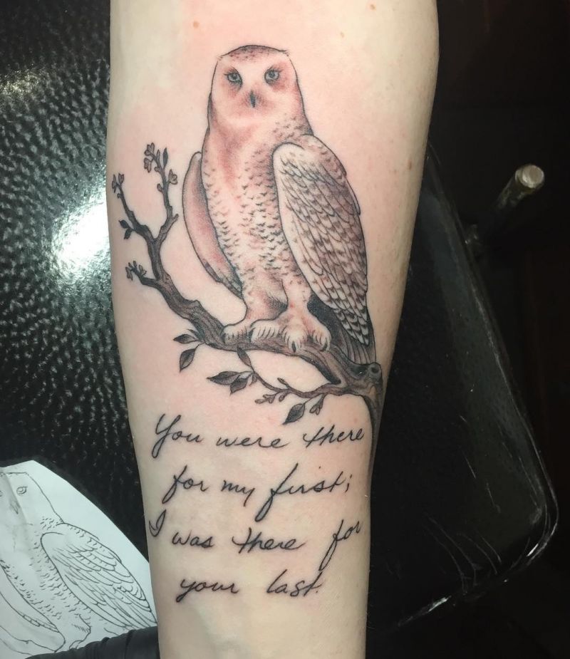 30 Pretty Snowy Owl Tattoos You Can Copy