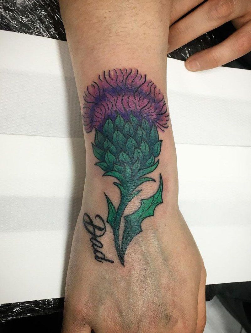 30 Pretty Thistle Tattoos Make You Attractive