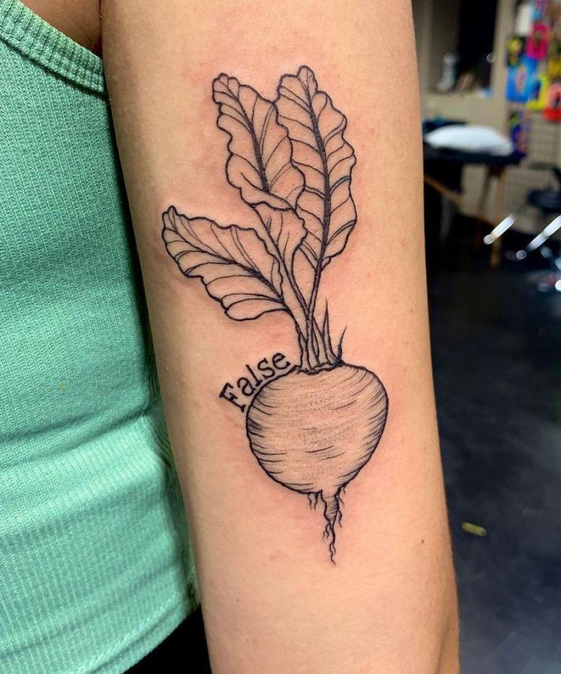 30 Pretty Beet Tattoos for Your Inspiration