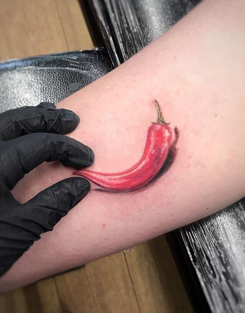 30 Pretty Chili Tattoos You Will Love