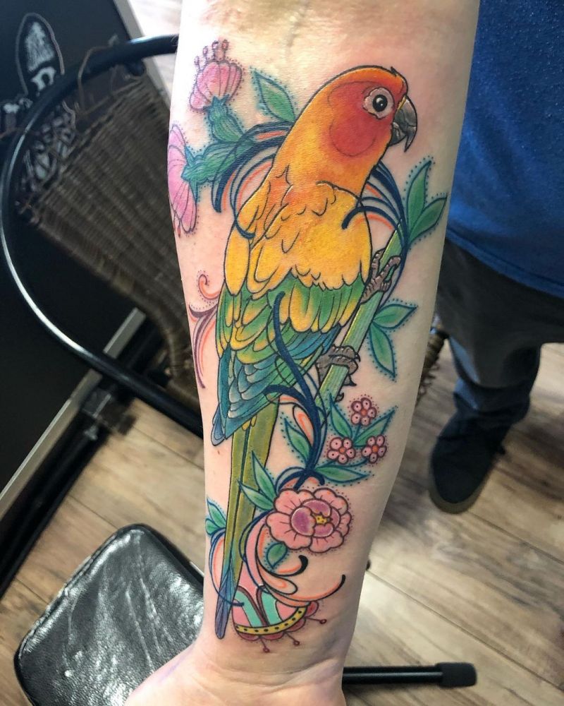 30 Pretty Conure Tattoos You Will Love