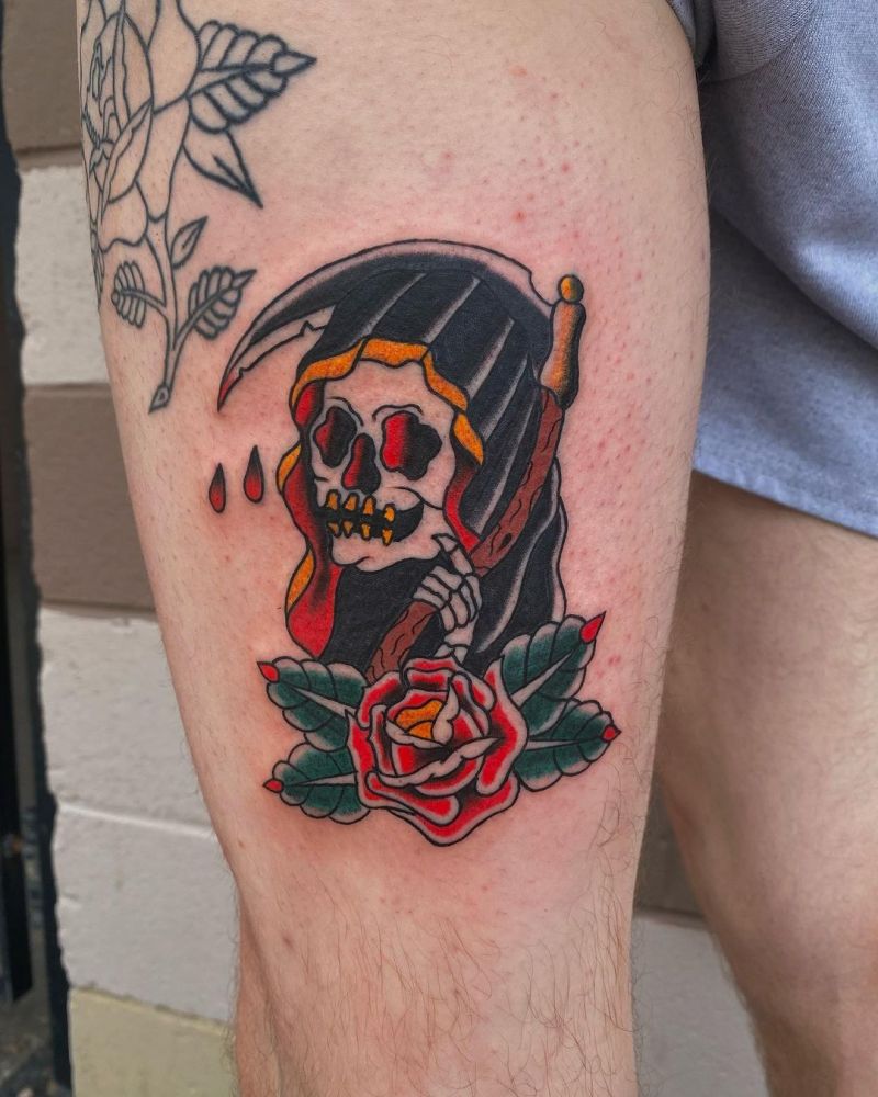 30 Gorgeous Grim Reaper Tattoos You Will Love