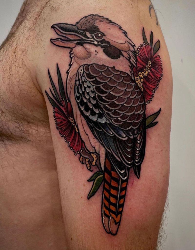 30 Pretty Kookaburra Tattoos You Can Copy