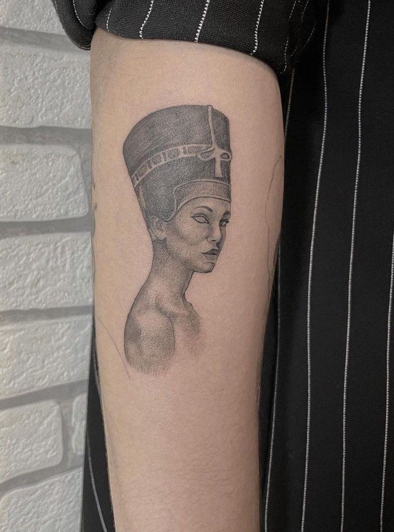 30 Pretty Nefertiti Tattoos You Will Love