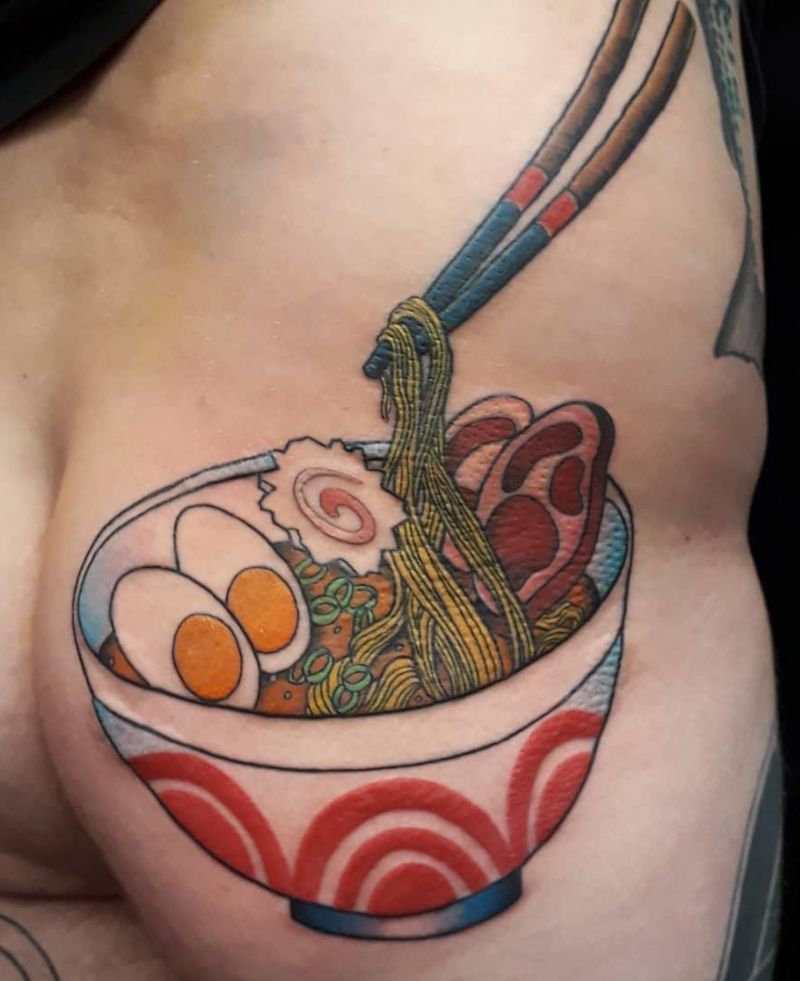 30 Pretty Noodle Tattoos You Will Love