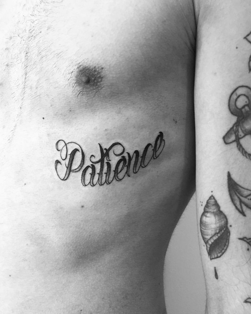 30 Pretty Patience Tattoos for Your Inspiration