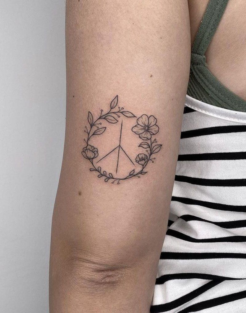 30 Pretty Peace Tattoos to Inspire You