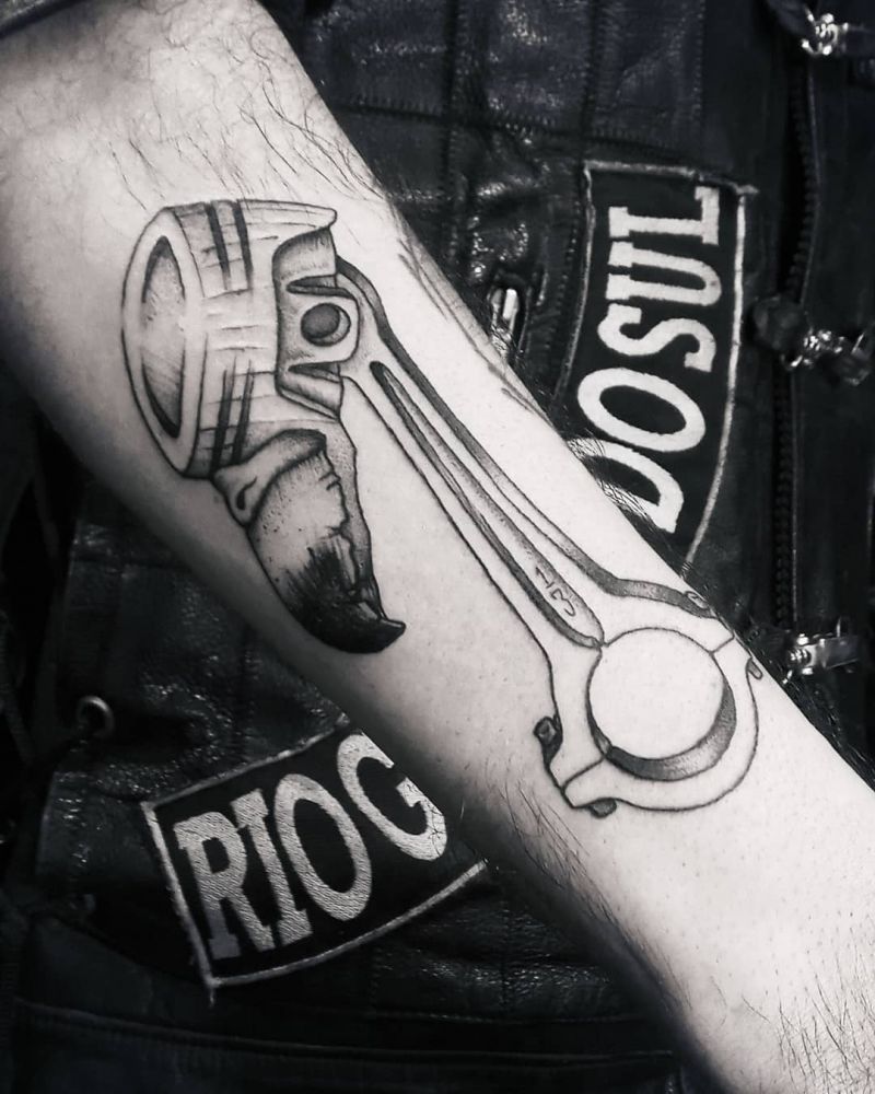 30 Pretty Piston Tattoos You Must Try