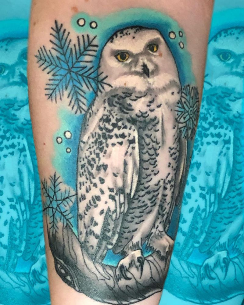 30 Pretty Snowy Owl Tattoos You Can Copy