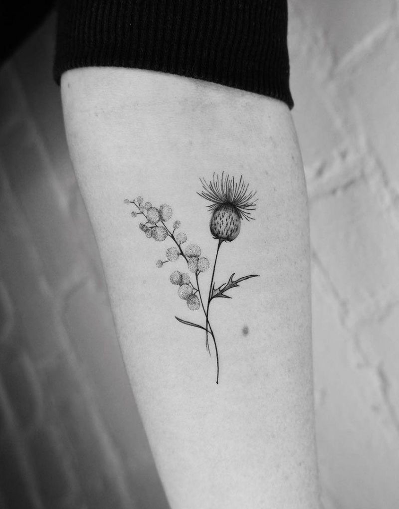 30 Pretty Thistle Tattoos Make You Attractive