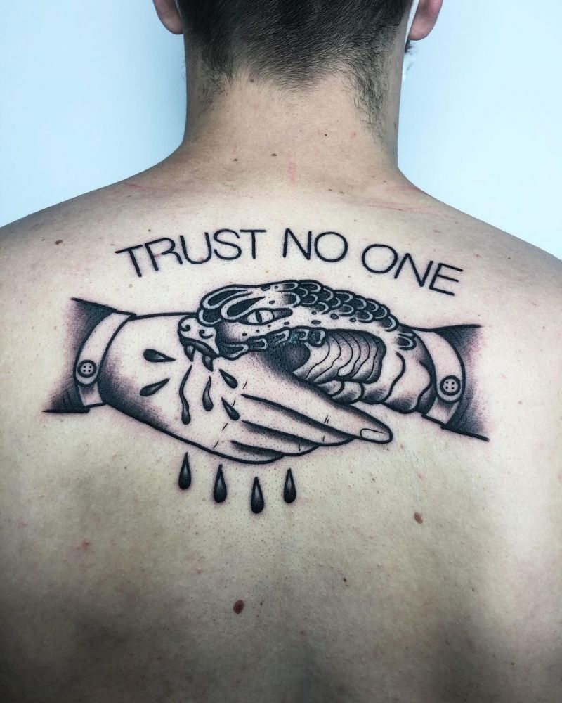 30 Pretty Trust No One Tattoos to Inspire You