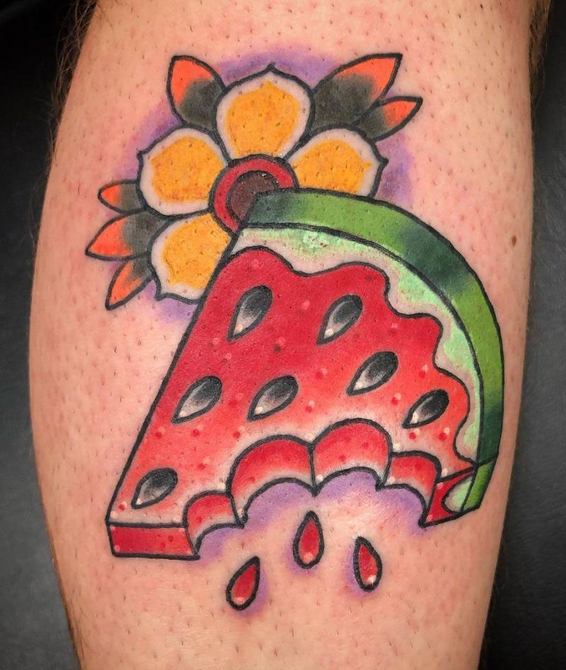 30 Pretty Watermelon Tattoos You Must Love