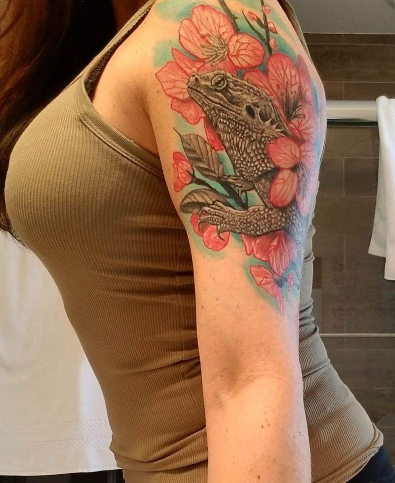 30 Pretty Bearded Dragon Tattoos Make You Charming