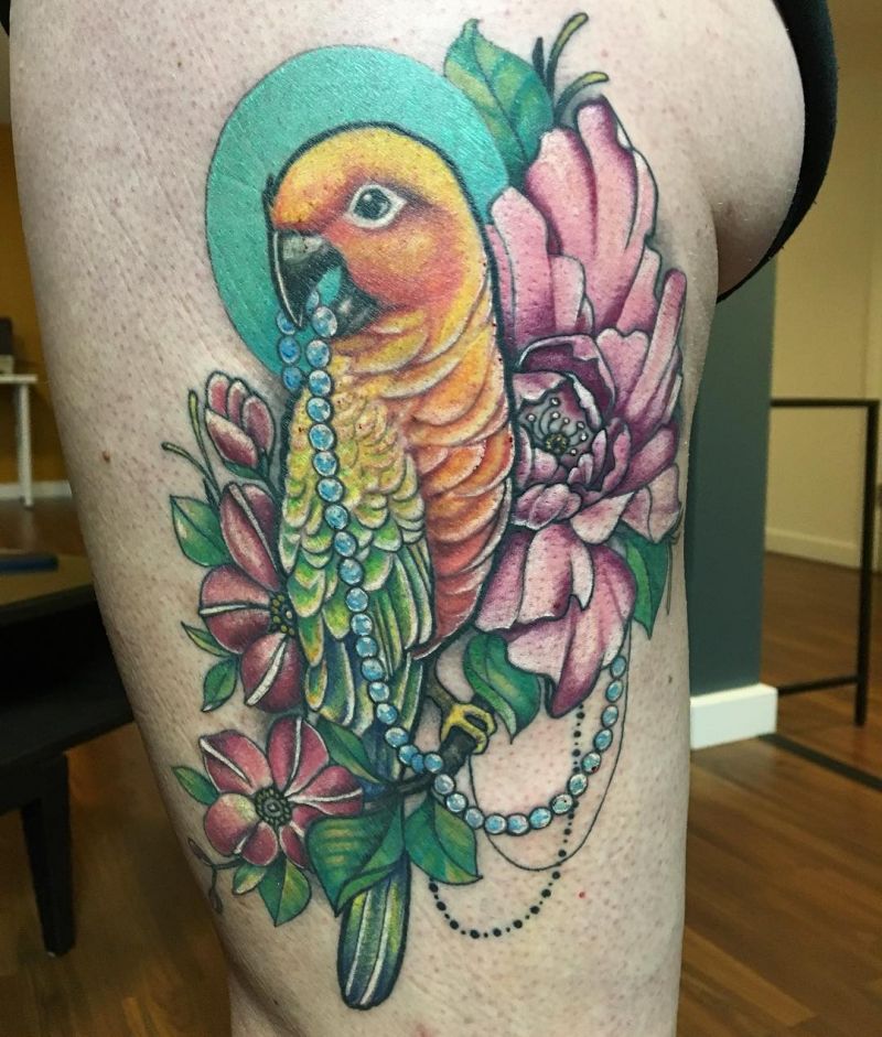 30 Pretty Conure Tattoos You Will Love