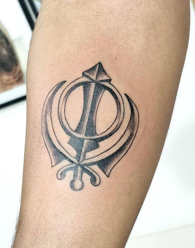 30 Pretty Khanda Tattoos You Can Copy