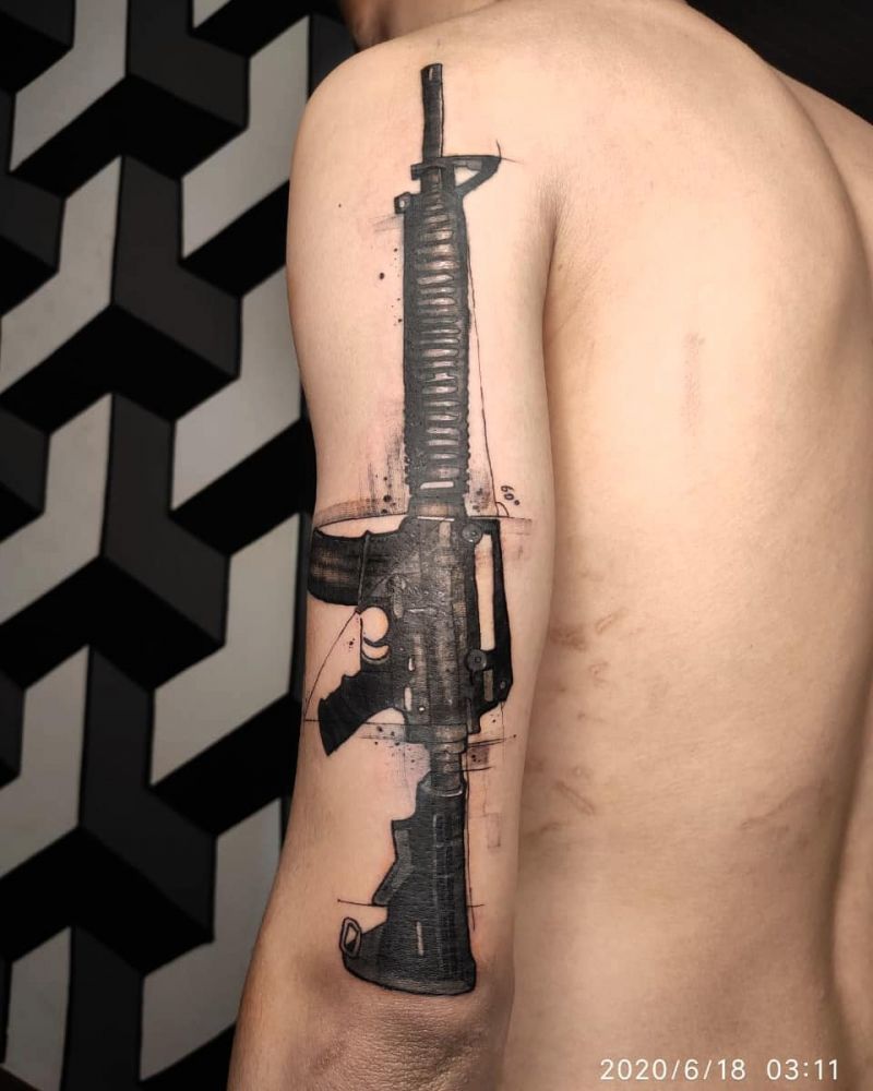 30 Pretty M16 Tattoos to Inspire You