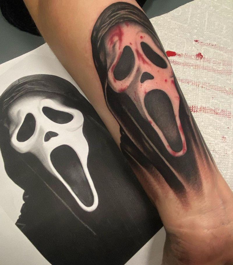 30 Pretty Scream Tattoos You Must Try