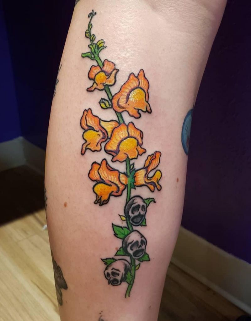 30 Pretty Snapdragon Tattoos to Inspire You