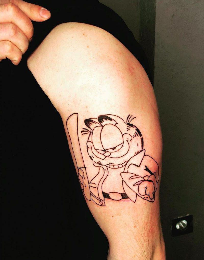 30 Cute Garfield Tattoos You Will Love