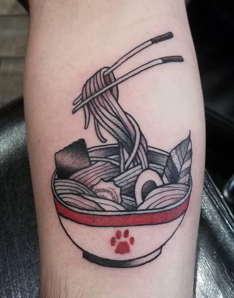 30 Pretty Noodle Tattoos You Will Love