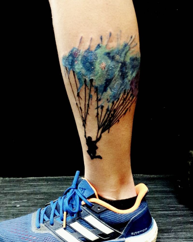 30 Unique Parachute Tattoos to Inspire You