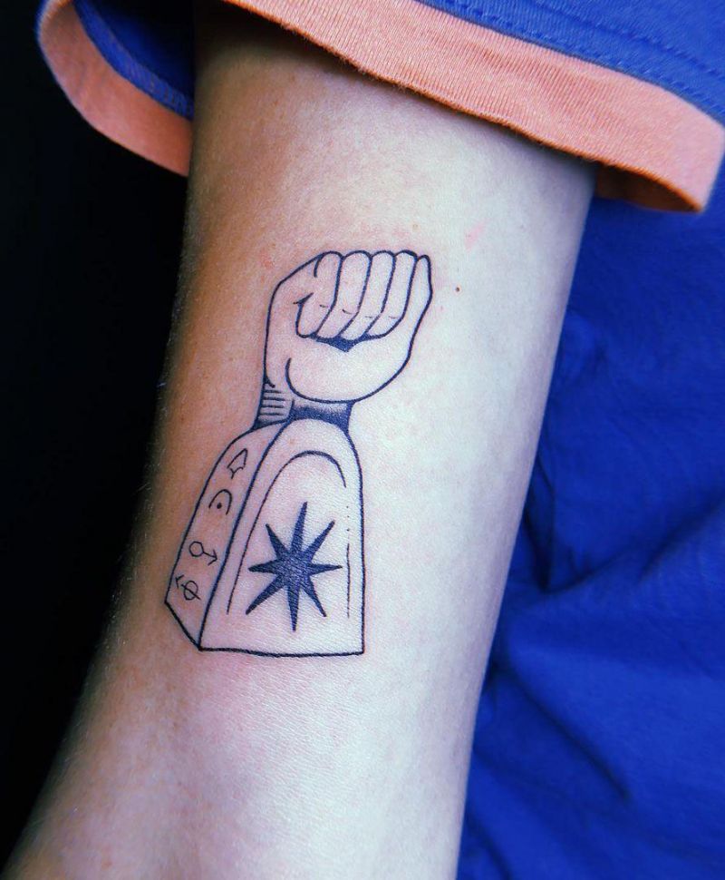 30 Pretty Raised Fist Tattoos to Inspire You