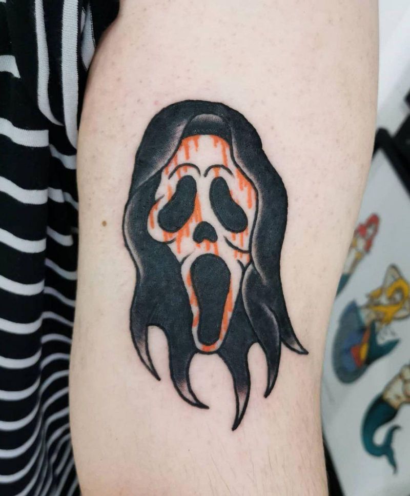 30 Pretty Scream Tattoos You Must Try