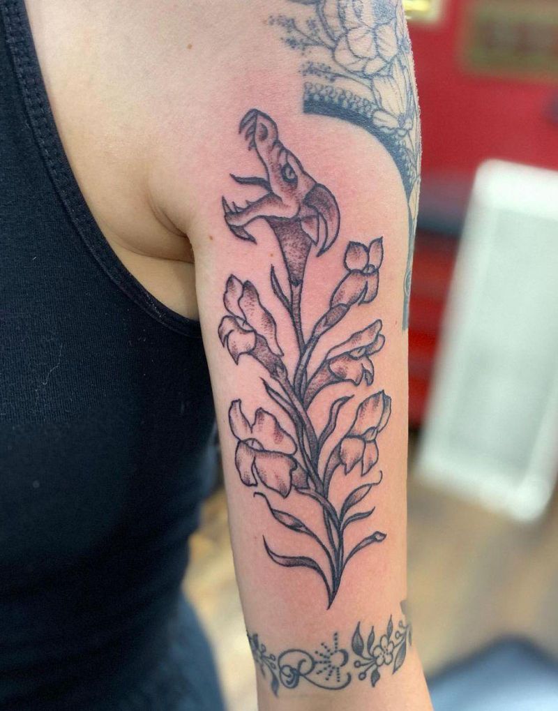 30 Pretty Snapdragon Tattoos to Inspire You