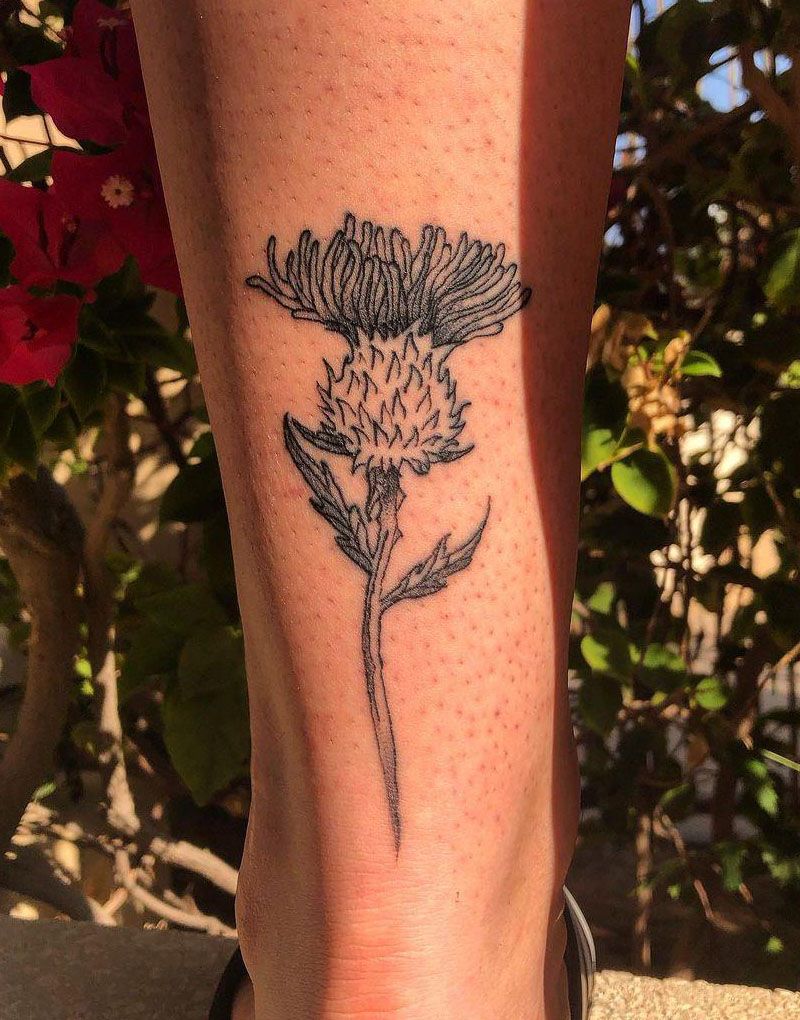 30 Pretty Thistle Tattoos Make You Attractive