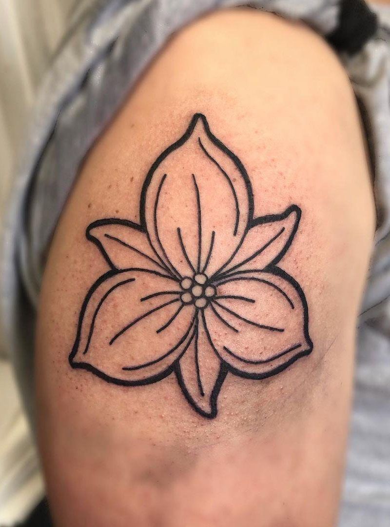 30 Pretty Trillium Tattoos You Can Copy