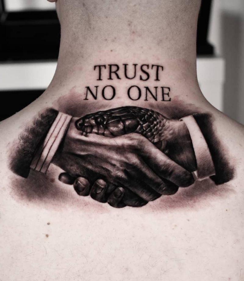 30 Pretty Trust No One Tattoos to Inspire You