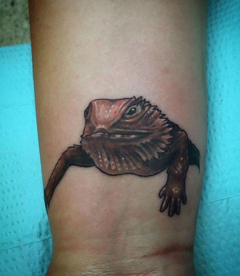 30 Pretty Bearded Dragon Tattoos Make You Charming