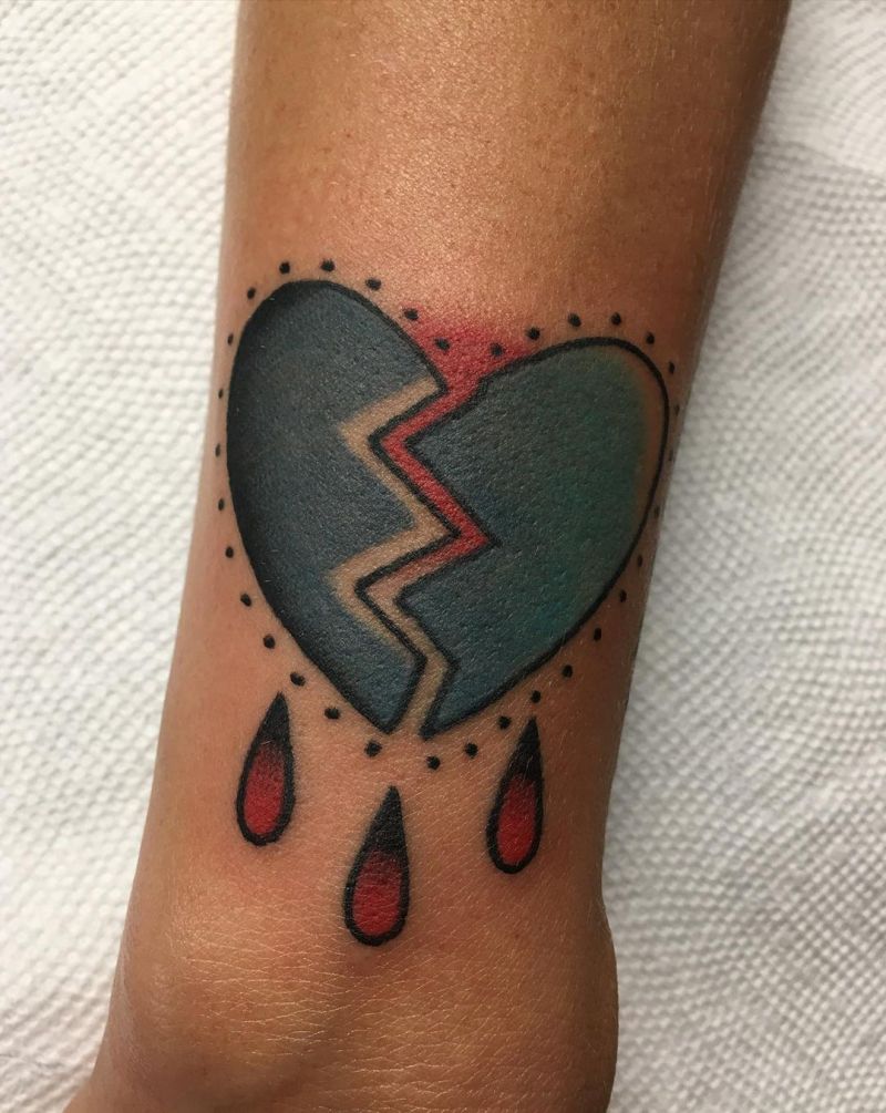 30 Pretty Broken Heart Tattoos You Must Love