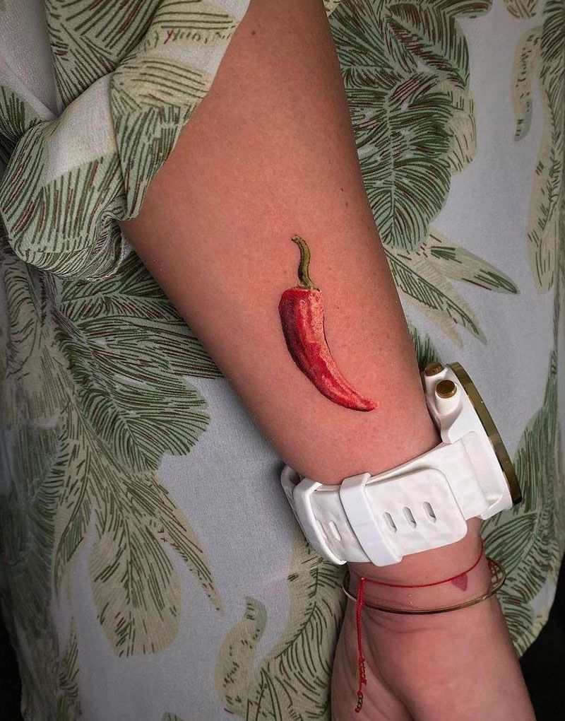 30 Pretty Chili Tattoos You Will Love