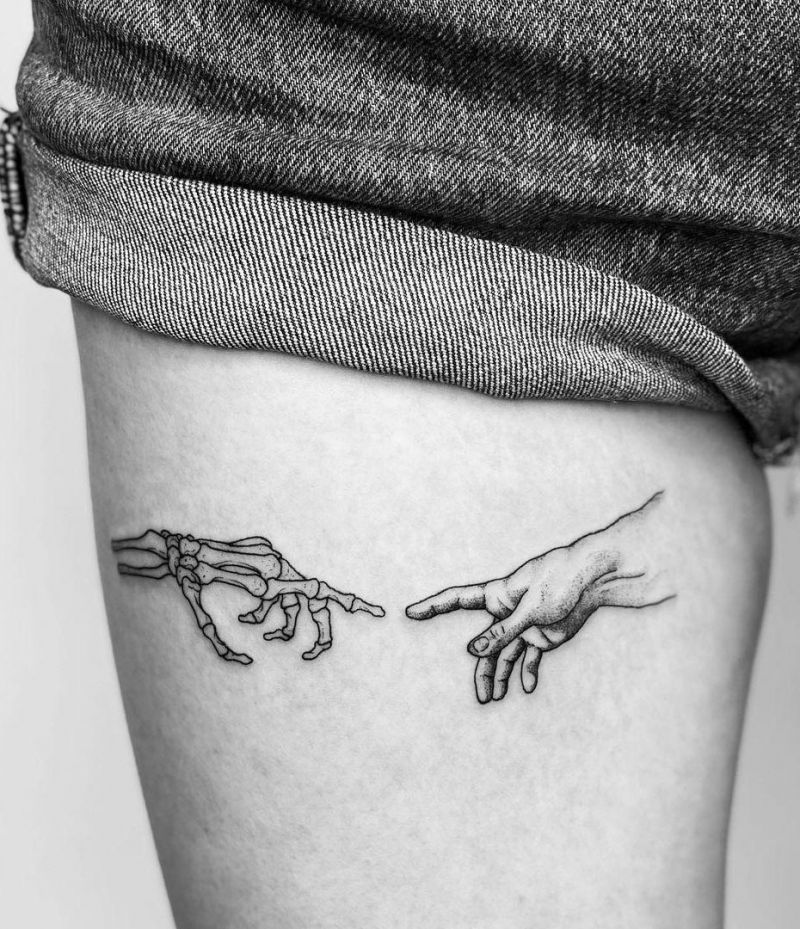 30 Pretty Creation of Adam Tattoos You Must Love