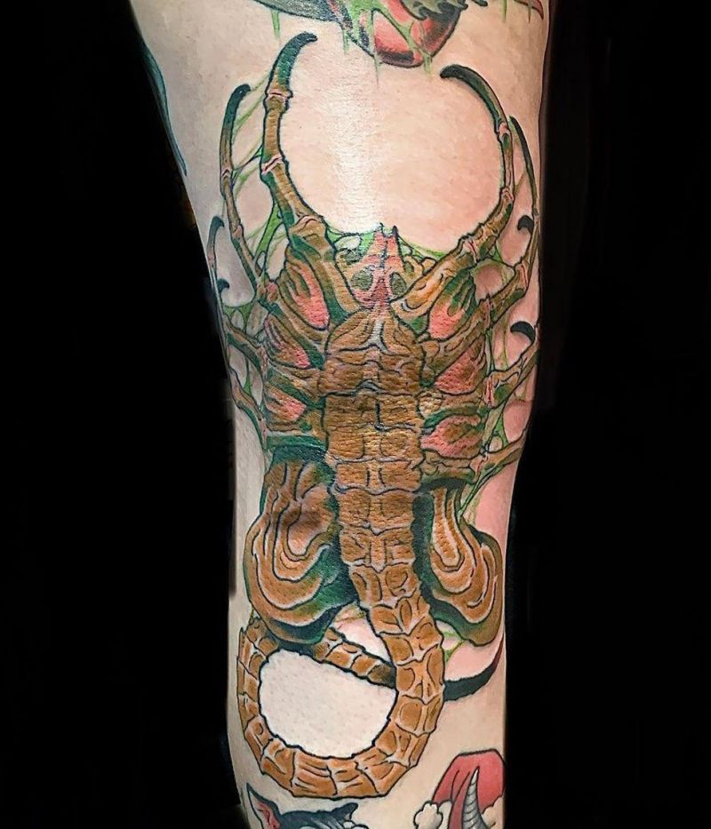 30 Unique Facehugger Tattoos for Your Inspiration