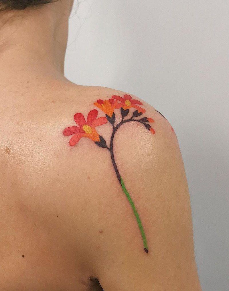 30 Pretty Freesia Tattoos You Must Love