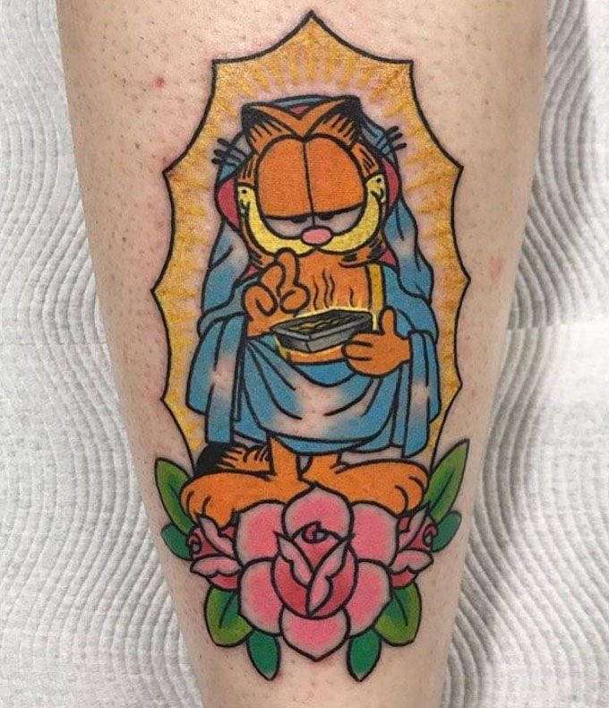 30 Cute Garfield Tattoos You Will Love