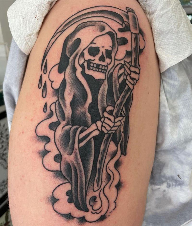 30 Gorgeous Grim Reaper Tattoos You Will Love