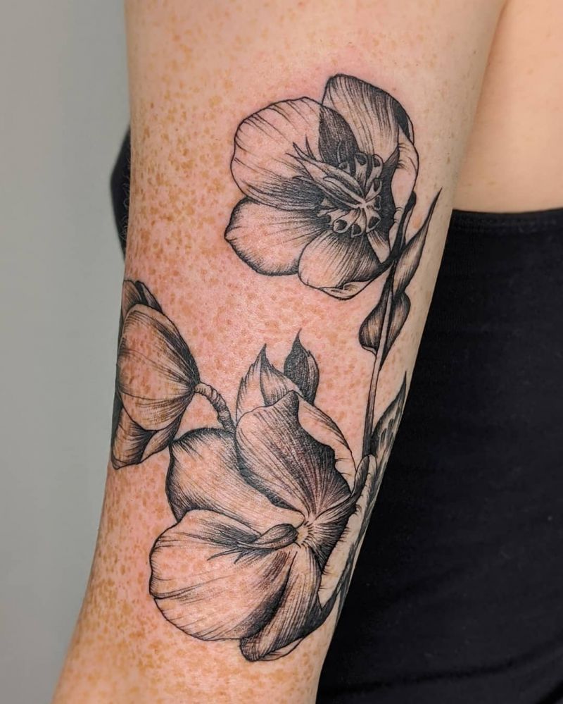 30 Pretty Hellebore Tattoos You Will Love