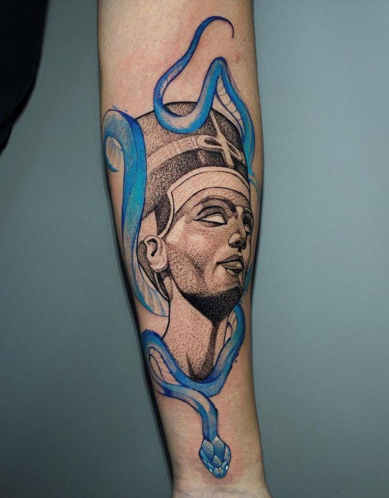 30 Pretty Nefertiti Tattoos You Will Love