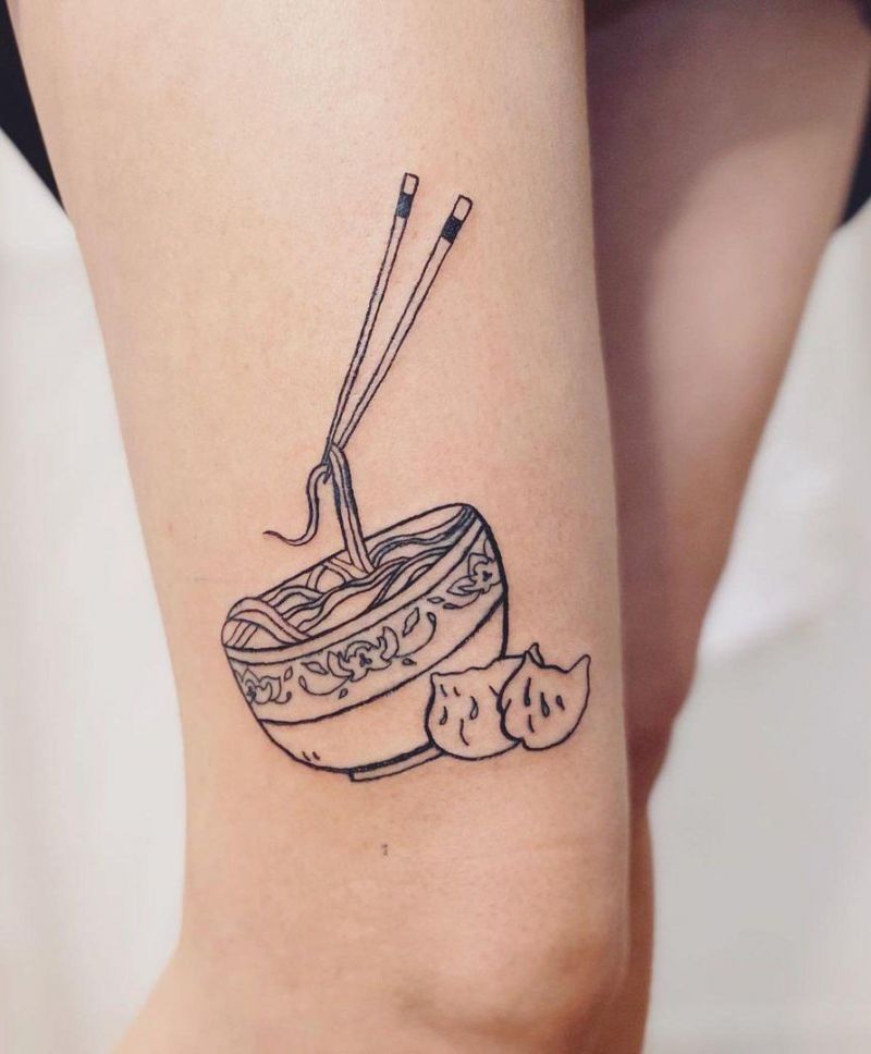 30 Pretty Noodle Tattoos You Will Love