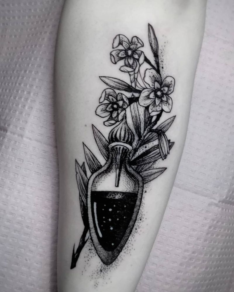 30 Pretty Oleander Tattoos Make You Attractive