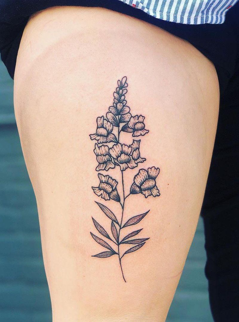 30 Pretty Snapdragon Tattoos to Inspire You