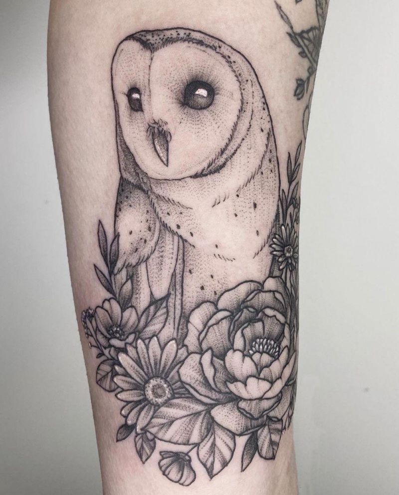 30 Pretty Snowy Owl Tattoos You Can Copy