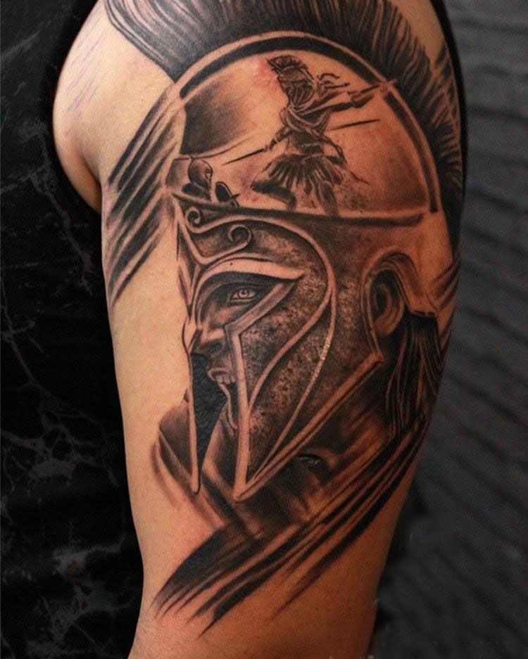 30 Great Spartan Tattoos You Can Copy