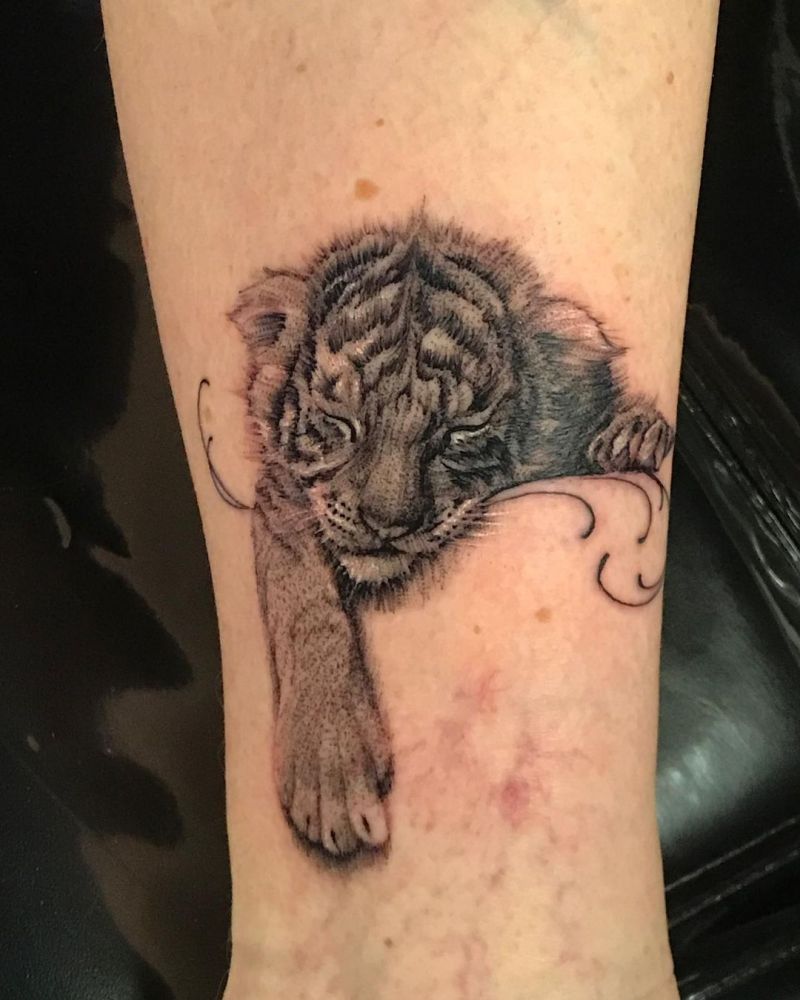 30 Adorable Baby Tiger Tattoos You Must Love