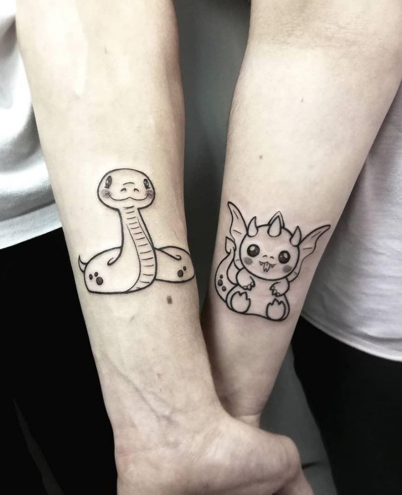 30 Pretty Couple Tattoos You Will Love