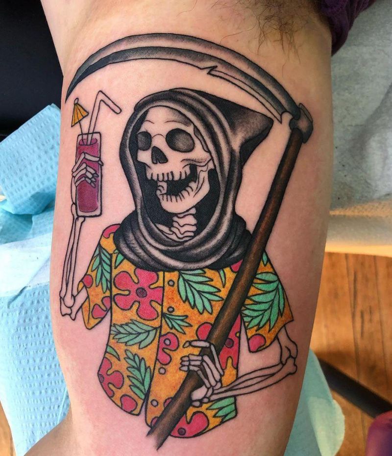 30 Gorgeous Grim Reaper Tattoos You Will Love