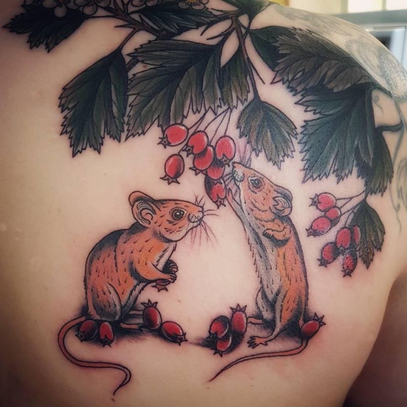 26 Pretty Hawthorn Tattoos You Can Copy